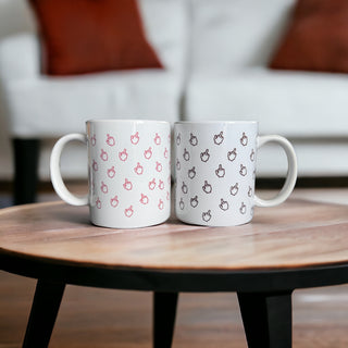 2 mug doigts d'honneur un rose et un noir